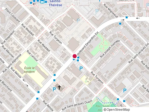 Location of Clinique Dentaire Dr Leblanc at 185 Rue Turgeon, Sainte-Thérèse