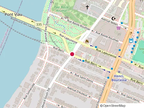 Location of Clinique Dentaire Dr Richard Bélanger Inc at 10774 Rue Berri, Montréal