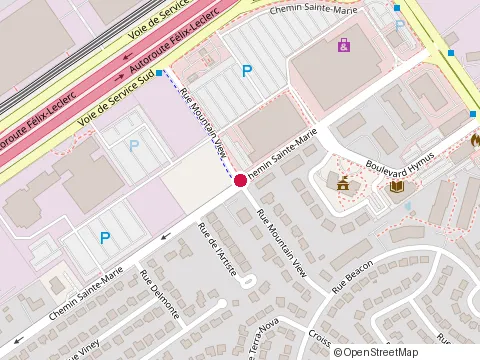 Location of Clinique Dentaire Mountain View at 17112 chemin Sainte-Marie, Kirkland