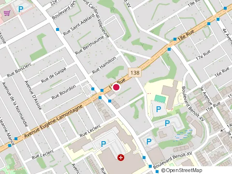 Location of Clinique Dento Plus Daniel Hébert at 110 18E Rue, Québec