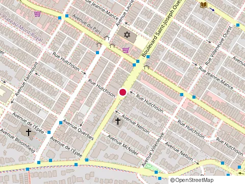 Location of Clinique Dre Joséphine B. N. Tran at 406 St Joseph Blvd E, Montréal