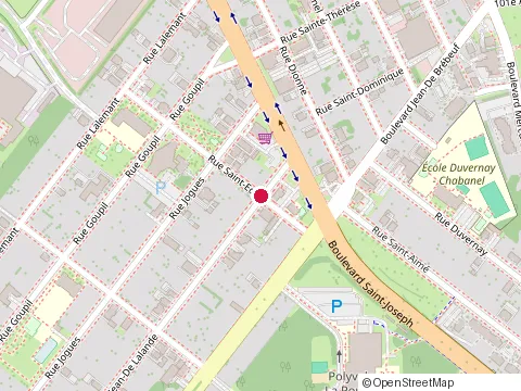 Location of Clinique Electro-Esthétique Dominic at 1235 Rue St Edgar, Drummondville