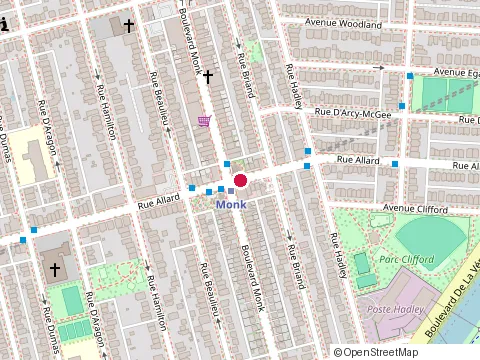 Location of Clinique Esthétique Éclat at 2351 Rue Allard, Montréal