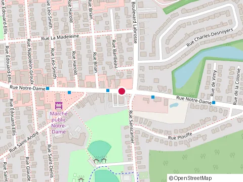 Location of Clinique Karoline Longpre Inc. at 383 Rue Notre-Dame, Gatineau