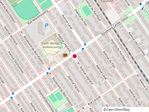 Location of Clinique l’Espérance Hl at 115 avenue Legrand, Laval
