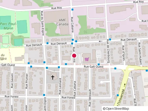 Location of Clinique Medicale Belvedere at 2235 Rue Galt O, Sherbrooke