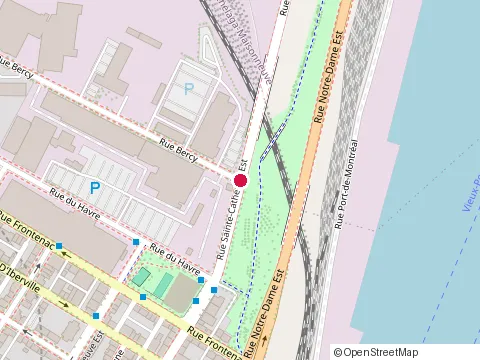 Location of Clinique Medicale Metro Frontenac at 1800 Rue Bercy # 115D, Montréal
