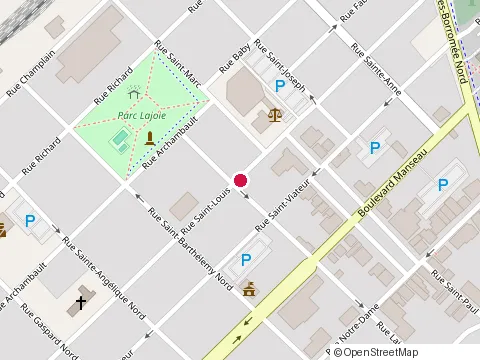 Location of Clinique Medicale St-Louis at 504 Rue Saint-Louis, Joliette