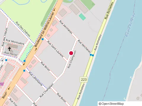 Location of Clinique Michel Jodoin Acupuncture at 414 Rue Champlain, Beloeil