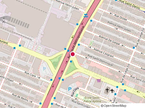 Location of Clinique Mika Montreal at 20 boulevard Crémazie E, Montréal