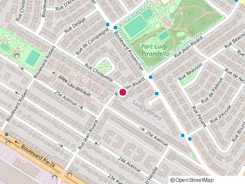 Location of Clinique Moksha at 4380 Rue Jean-Rivard, Saint-Léonard