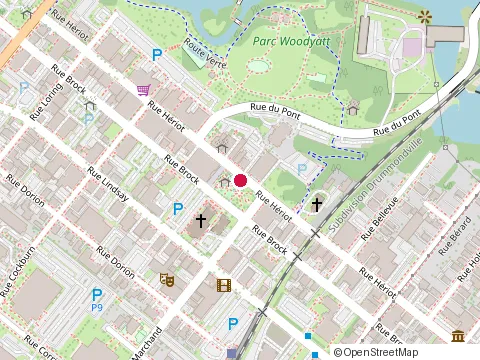 Location of Clinique Multi-Soins at 120-235 Rue Heriot, Drummondville