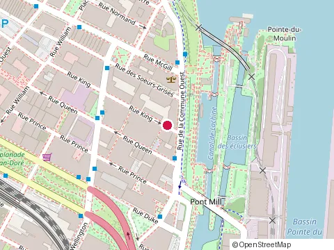 Location of Clinique Nomade - Griffintown at 95 Rue King, Montréal