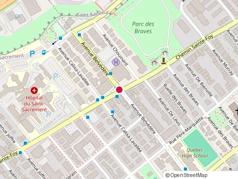 Location of Clinique Perspective(S) at 600 avenue Belvédère, Québec