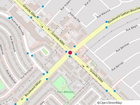 Location of Clinique Quebec at Grande Allée Saint-Hubert 5659, Saint-Hubert