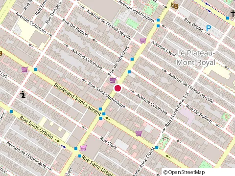Location of Clinique Santé Stat at 54 Mont-Royal Ave E, Montréal