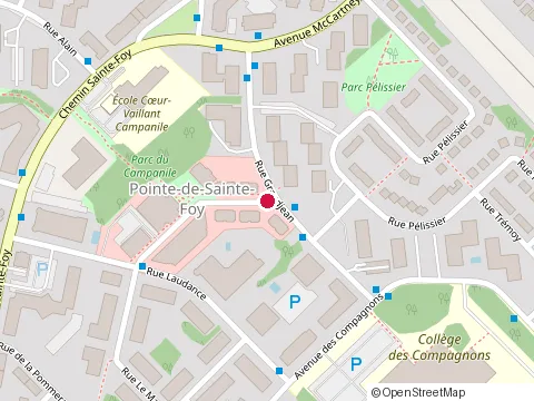 Location of Clinique Santé-Pharma at 3730 Rue du Campanile, Québec