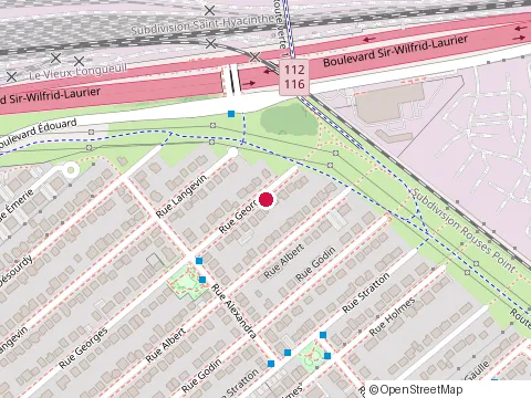 Location of Clinique Solutions Psychologie at 1318 Rue Georges, Saint-Hubert