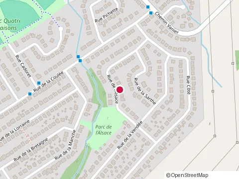 Location of Clinique Sylvain Marcoux at 936 Rue de l'Alsace, Lévis