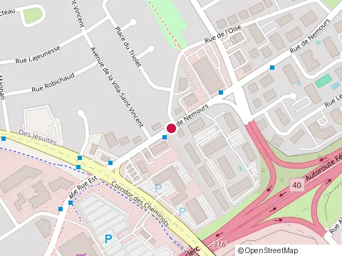 Location of Clinique Thibeault at 216-905 Rue de Nemours, Québec
