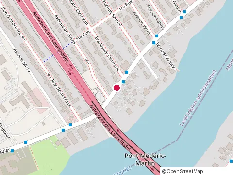 Location of Clique Construction Inc. at 461 Boulevard des Prairies, Laval
