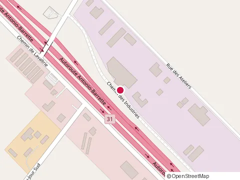 Location of Clôture Jalbert , Véranda Jalbert at 100 Chem. des Industries, Lavaltrie
