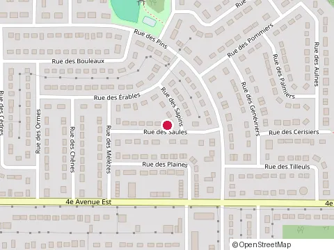 Location of Clotures & Amenagement at 692 Rue des Sapins, Amos