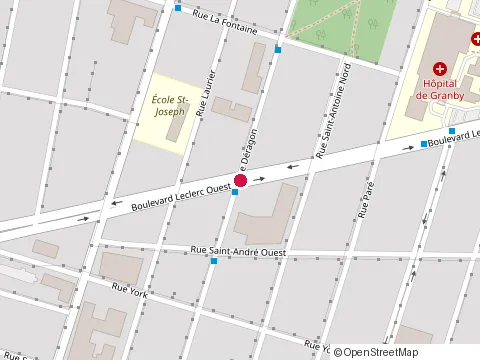 Location of Clsc Yvan-Duquette at 294 Rue Deragon, Granby