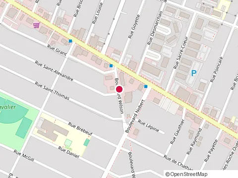 Location of Club 75 at 75 Bd Wilson, Longueuil