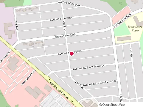 Location of Club Central at 178 avenue Champlain, Rouyn-Noranda