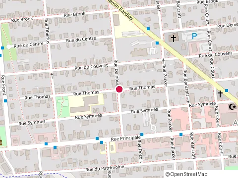 Location of Club de Badminton d'Aylmer/ Aylmer Badminton Club at 19 Rue Thomas, Gatineau