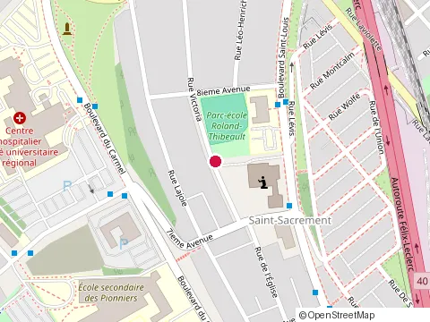 Location of Club de Modelisme Ferroviaire de Trois-Rivières at 1825 Boulevard Saint-Louis, Trois-Rivières