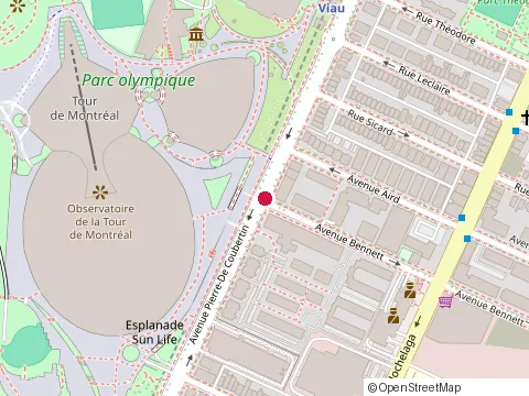 Location of Club de Natation Ppo at 4141 avenue Pierre-de Coubertin, Montréal