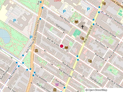 Location of Club de Savate l'Escouade at 2093 Rue de la Visitation, Montréal