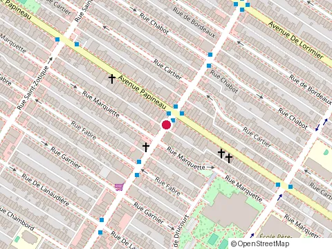 Location of Club El Salvador at 1770 Rue Beaubien E, Montréal