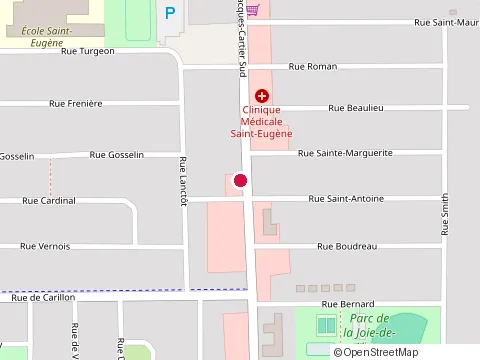 Location of Club Optimiste St-Eugene Inc at 432 Rue Jacques-Cartier S, Saint-Jean-sur-Richelieu