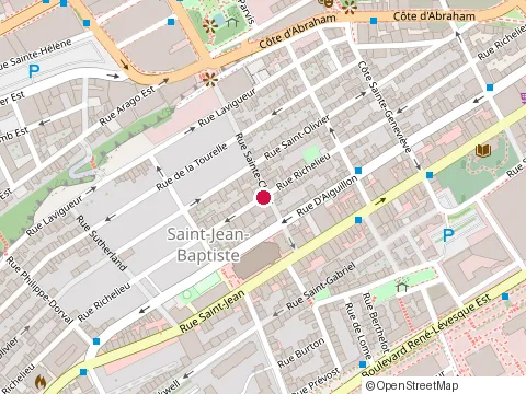 Location of Club Vidéo en Ligne at 1-414 Rue Richelieu, Québec