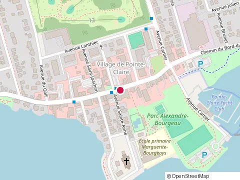 Location of Clydes Restaurant & Pub at 286 chemin du Bord-du-Lac Lakeshore, Pointe-Claire