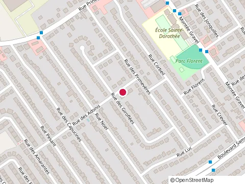 Location of Cms at des Rue des Giroflées 948, Laval