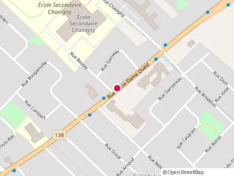 Location of Coconut Bar at 7531 Rue Notre Dame O, Trois-Rivières