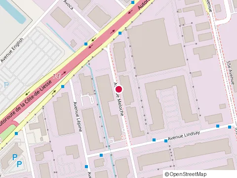 Location of Coffrage Efco at 727 avenue Meloche, Dorval