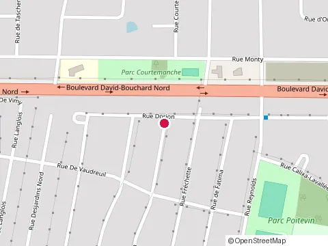 Location of Coffrages d.A.N. Inc at 487 Rue Foch, Granby