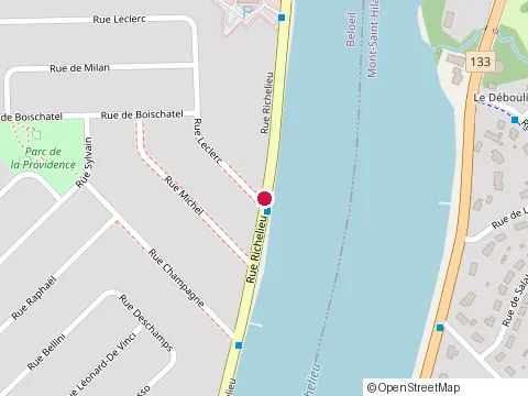 Location of Cogir Restaurants at 1810 Rue Richelieu, Beloeil