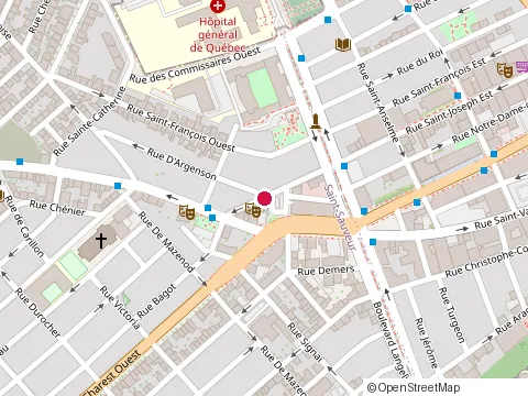 Location of Coin de la Patate at 45 Rue Saint-Joseph O, Québec