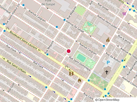 Location of Cole Robert-Gravel at 38 avenue Fairmount E, Montréal