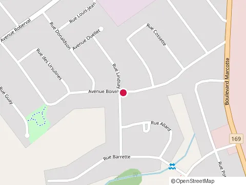 Location of Collection Duchesne Fourrure at 626 avenue Boivin, Roberval