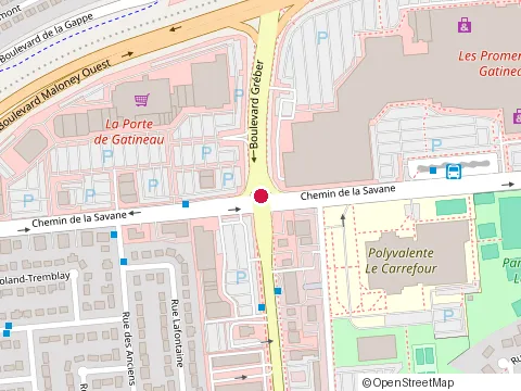 Location of Collège Canada Gatineau at 93 Gréber Blvd, Gatineau