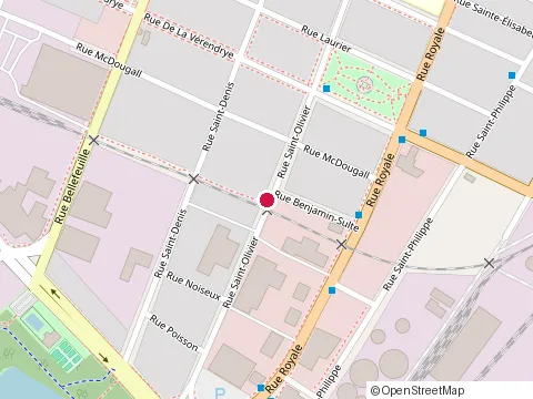 Location of Collège d'Enseignement Général et Professionnel de Trois-Rivières at 2250 Rue Saint-Olivier, Trois-Rivières