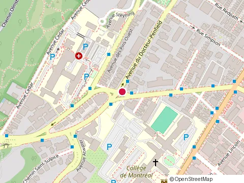 Location of Collège de Montréal at 3576 Chemin de la Côte-des-Neiges, Montréal