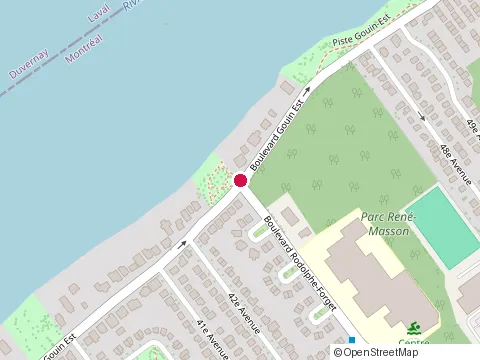 Location of Collège Sainte-Marcelline at 9155 boulevard Gouin O, Montréal